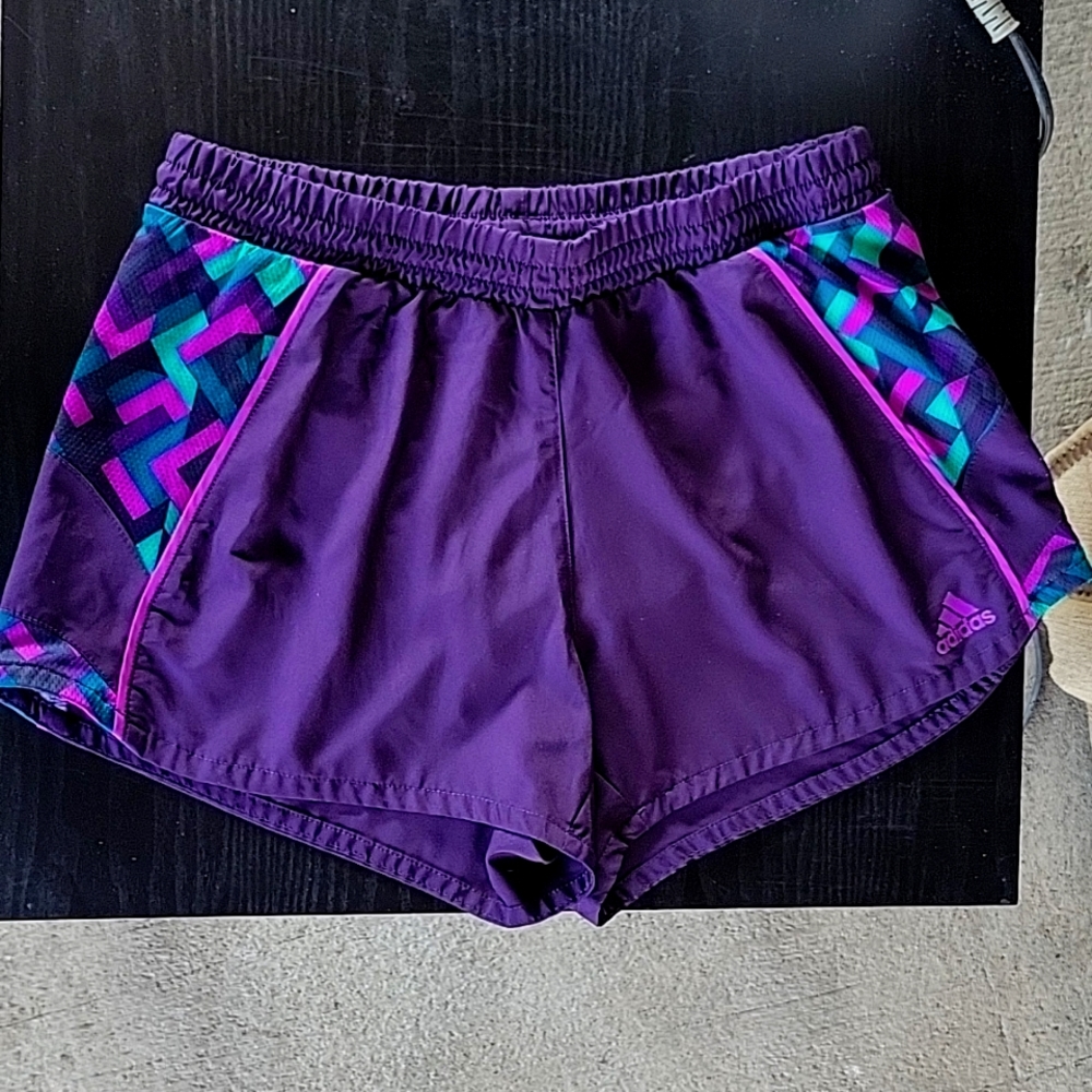 Adidas purple shorts small